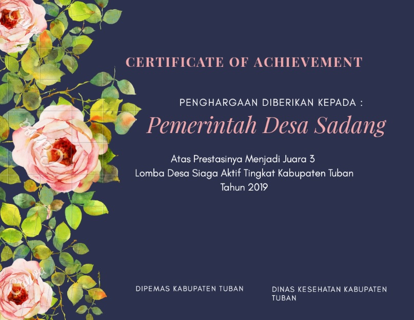 DESA SADANG RAIH JUARA 3 LOMBA DESA SIAGA AKTIF 2019